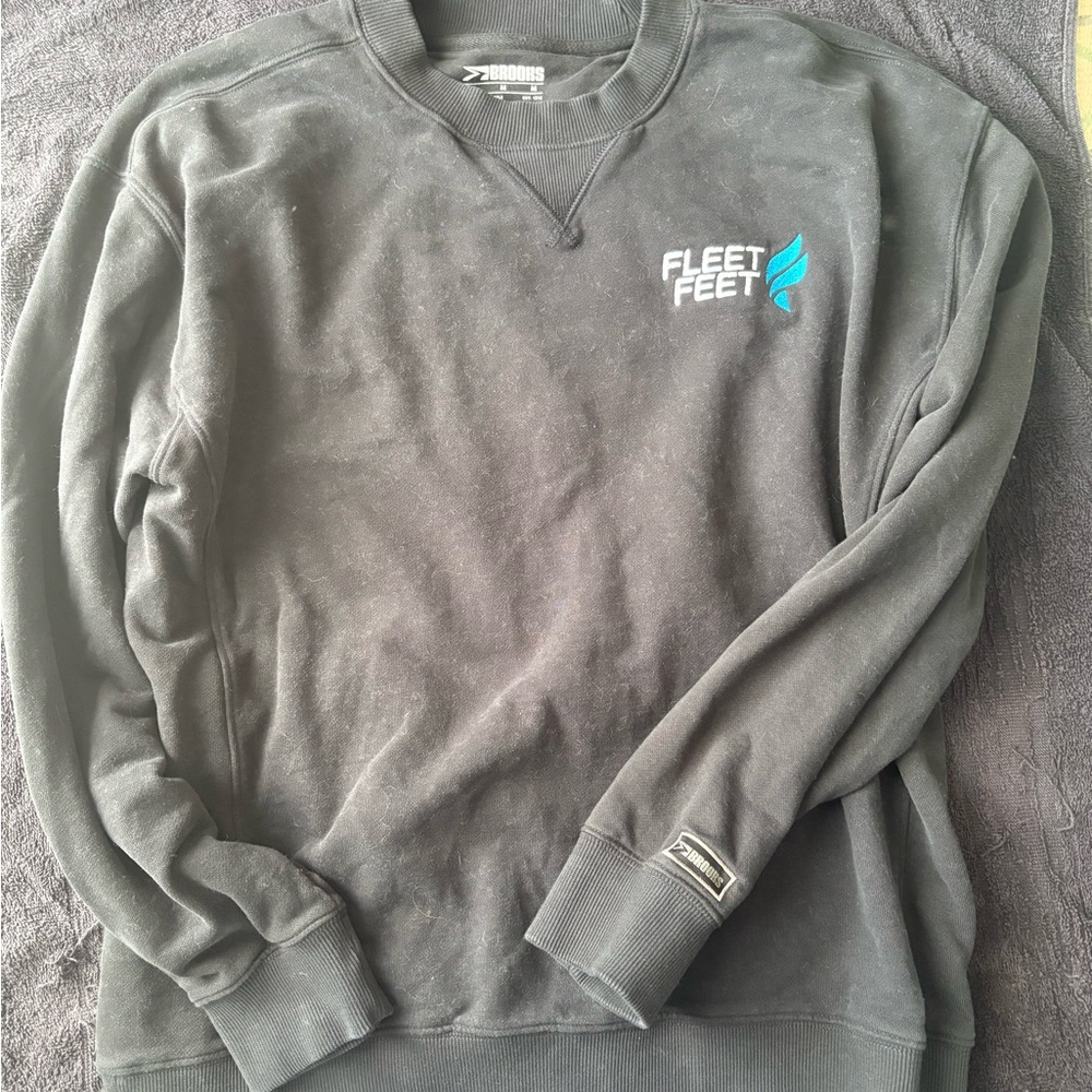 Brooks Black Crewneck Sweater